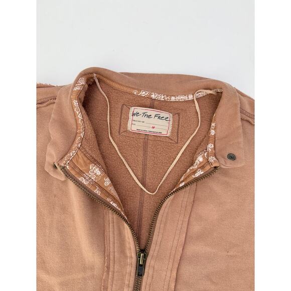 Free people we the free lou moto zip jacket - size medium - Picture 5 of 6